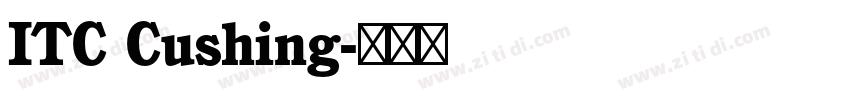 ITC Cushing字体转换
